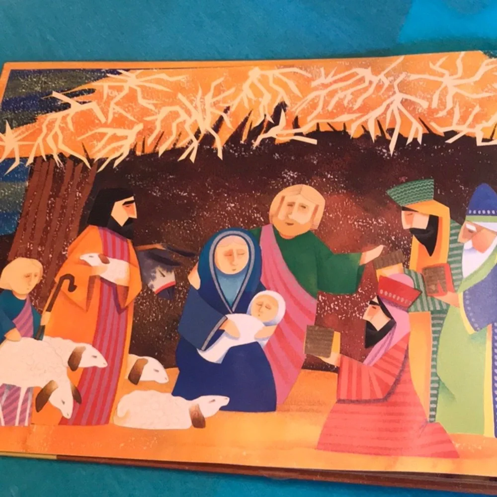 Christmas Story with pop-up stable